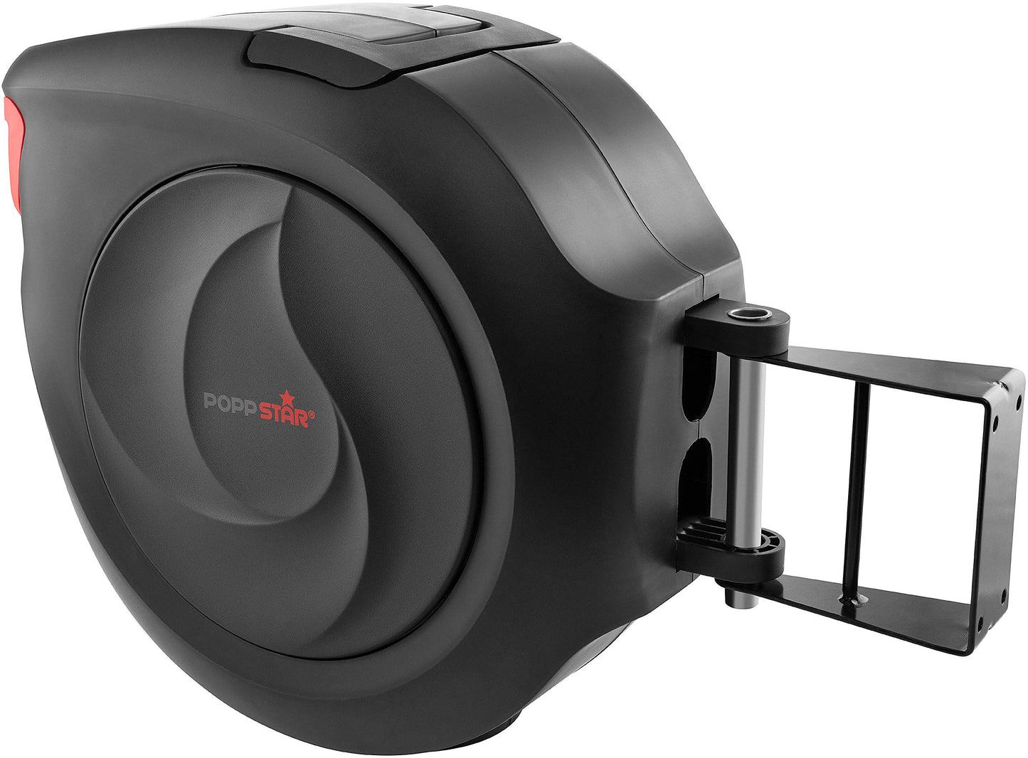 Poppstar Druckluftschlauchtrommel 30m - Automatik Aufroller für Druckluft, Schnellkupplung