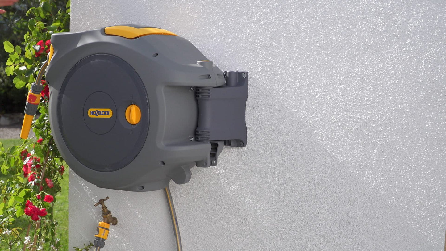 HOZELOCK Auto Reel 40M Wandschlauchbox - Automatik-Aufrollung, inkl. Schlauch & Spritze, 5 J. Gar. [2595R0000]